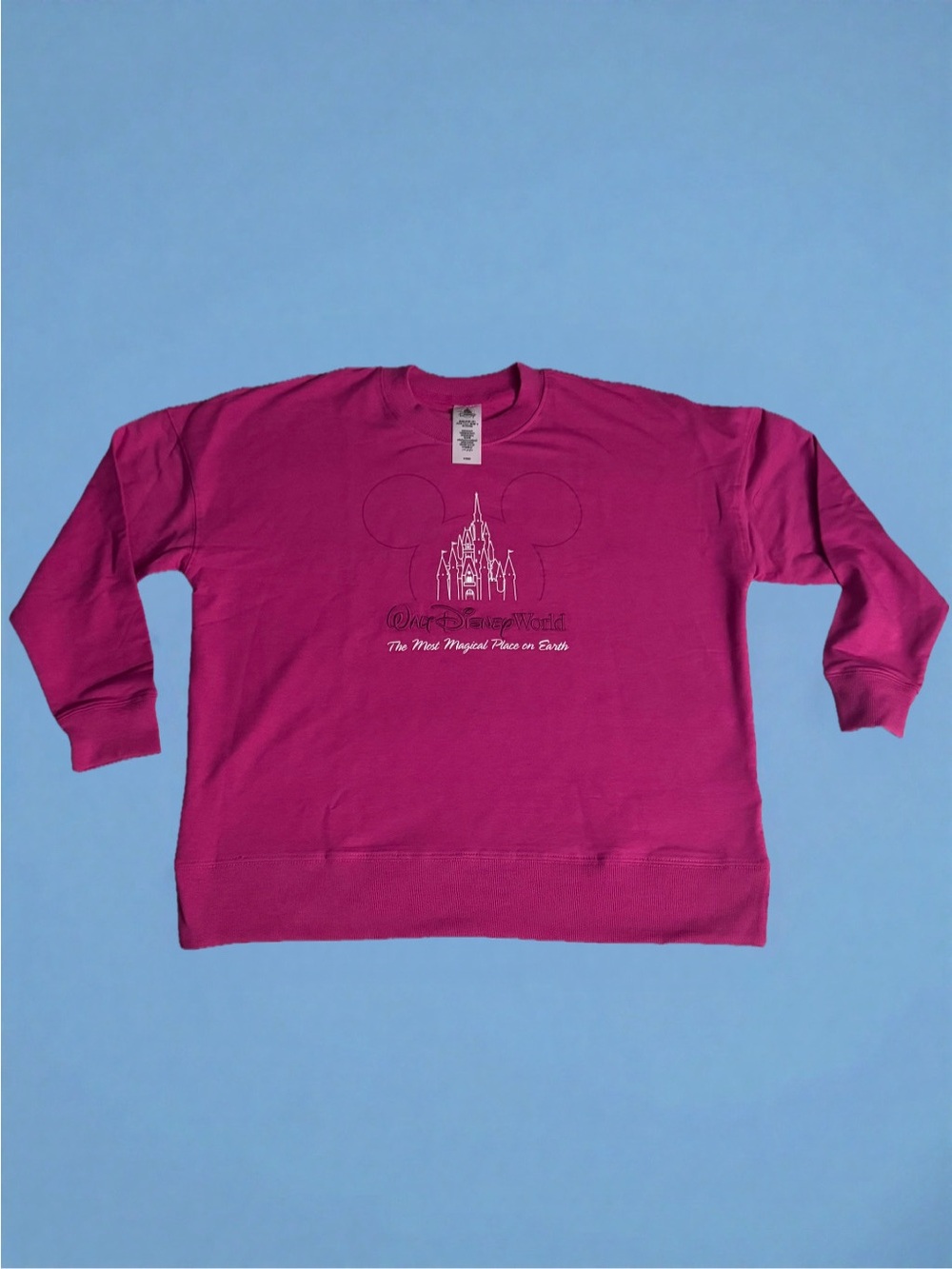 Disney Parks Walt Disney World The Most Magical Place on Earth Pink Crewneck